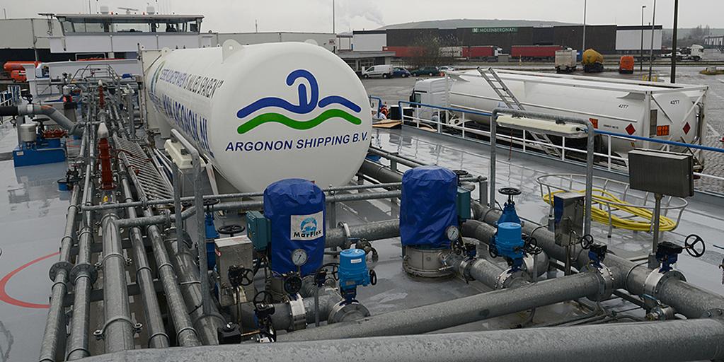 Innowacyjne technologie Argonon jest wykorzystywany do bunkrowania jednostek w portach: Rotterdam, Amsterdam i Antwerpia.