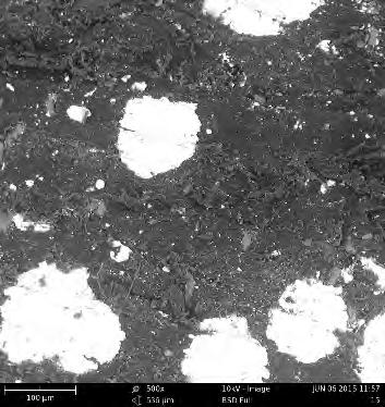 10b), including a lower content of the PTFE powder, namely 9%, had a less damaged surface than composite Number 14 (Fig.