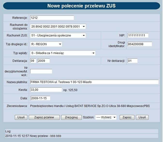 Rozdział 7 Przelewy [Twórz paczkę] utworzenie paczki z wybranych dokumentów [Akceptuj razem] zbiorcze akceptowanie zaznaczonych przelewów [Akceptuj pojedynczo] akceptowanie pojedynczych przelewów