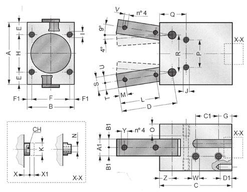 A B B1 C D E F G H I ØJ L M N O P Q R S T U ØV W X ØY MHM.032.DE.0 45 35 5,95 82 10,2 20 51,8 7 6 20 M6x1 (10mm) 45 14 8 6 M5x0,8 20 28 19 48 5 M5x0,8 2 11 M6x1 MHM.032.SE.