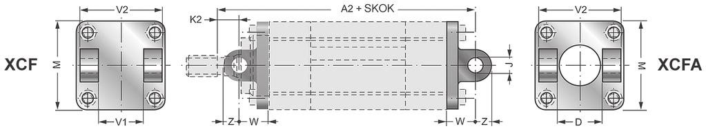 Widełki XCF (tylne) / XCFA (przednie) XCFA /... XCF /.