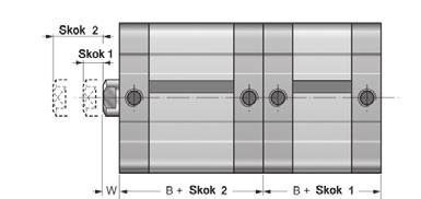 # TN2 # # Standard Uszczelnienie ISO 21287 I standard, uszczelnienia z Poliuretanu UNITOP U VS tłoka VV uszczelnienie tłoczyska z poliuretanu dla wyższych temperatur(+120 C) wszystkie uszczelnienia z