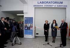Barbara Kudrycka, to the Kielce University of Technology; official opening of the CNC Machining Laboratory equipped through the MOLAB project; foundation