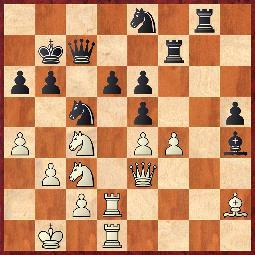 10.Partia szkocka [C45] IM Belkadi (Tunezja) 2345 GM Ivkov (Jugosławia) 2515 1.e4 e5 2.Sf3 Sc6 3.d4 ed4 4.Sd4 Sf6 5.Sc6 bc6 6.Gd3 d5 7.e5 Sg4 8.0 0 Gc5 9.Gf4 f6 10.e6 Ge6 11.h3 Se5 12.Ge5 fe5 13.