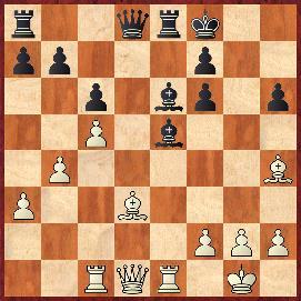 64.Gambit hetmański [D52] Rivas Pastor (Hiszpania) 2375 Kuwaza (Zimbabwe) 2200 1.d4 Sf6 2.c4 e6 3.Sf3 d5 4.Sc3 Sbd7 5.Gg5 c6 6.e3 Gd6 7.Gd3 h6 8.Gh4 0 0 9.0 0 Ha5 10.c5 Gb8 11.a3 We8 12.b4 Hd8 13.