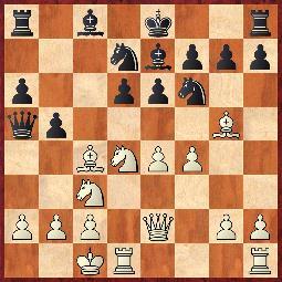88.Partia angielska [A21] Silva C. (Chile) 2405 Vazquez (Puerto Rico) 2200 1.c4 e5 2.Sc3 d6 3.g3 Ge6 4.Gg2 c6 5.b3 d5 6.d3 Gb4 7.Gd2 Sf6 8.Sf3 d4 9.Se4 Se4 10.Gb4 Hb6 11.Gd2 Sd2 12.Hd2 Sd7 13.