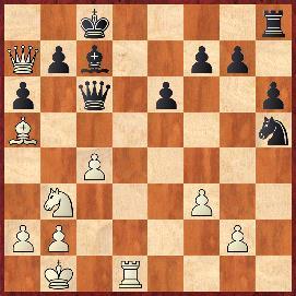 106.Partia angielska [A25] Duchesne (Trynidad & Tobago) 2200 Qi Jingxuan (Chiny) 2405 1.c4 e5 2.Sc3 Sc6 3.g3 g6 4.Gg2 Gg7 5.e4 d6 6.Sge2 Ge6 7.d3 Hd7 8.0 0 h5 9.f4 h4 10.Sd5 hg3 11.hg3 Gh3 12.