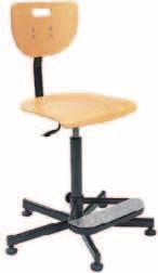 D Krzesło specjalistyczne z mechanizmem CPT. Miękkie, tapicerowane siedzisko i oparcie. D Ergonomicznie wyprofilowane oparcie.