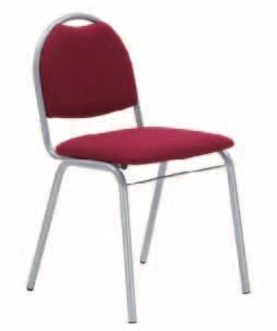 ARIOSO ] D D D D D D D D Miękkie, tapicerowane siedzisko i oparcie. Uchwyt w górnej części oparcia ułatwiający przenoszenie krzesła. Metalowa, malowana proszkowo rama. Składowanie w stosie max 4 szt.