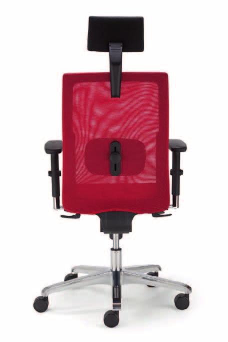3] D Regulacja siły oporu oparcia. D Regulowana wysokość krzesła. D Regulowana głębokość siedziska (opcja). 4] D Anti-Shock zabezpieczenie przed uderzeniem oparcia w plecy użytkownika.