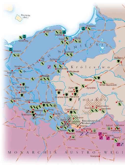 II. Ziemie polskie W I POŁOWIE