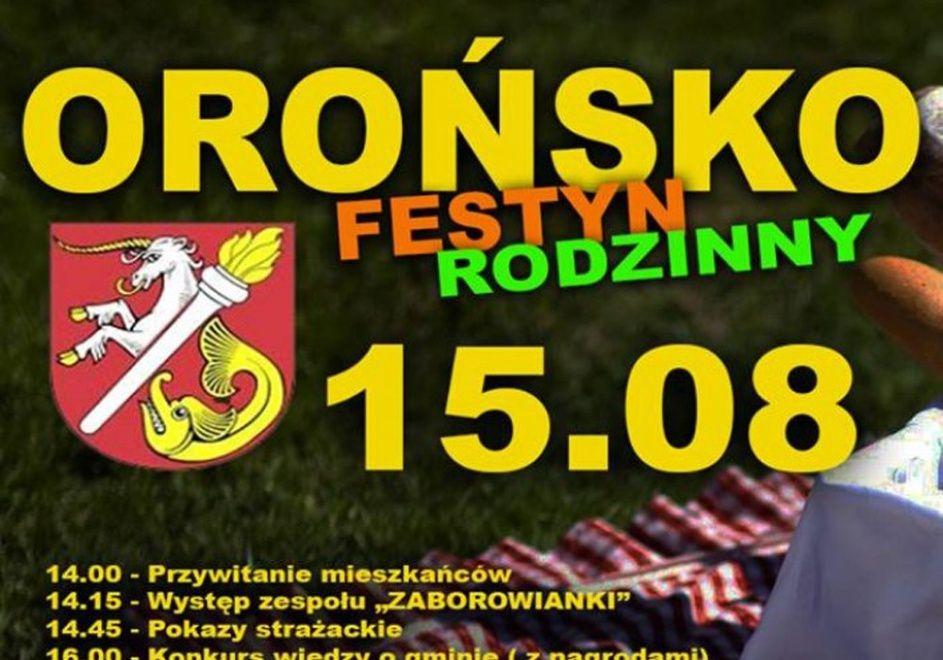 Festyn rodzinny Festyn rodzinny Orońsko 2016 odbył się 15 sierpnia 2016 roku na stadionie