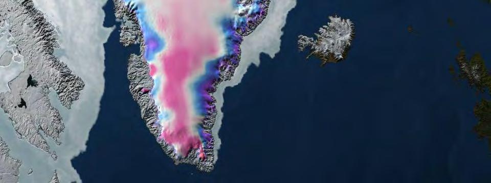 1 mm/yr Islandia Lodowiec Jakobshavn NASA Goddard Space Flight Center, Scientific Visualization