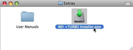 Zwiększanie wydajności przy użyciu narzędzia WD +TURBO WD +TURBO to narzędzie dostępne na dysku My Book for Mac, które można zainstalować w celu zwiększenia wydajności dysku używanego z komputerem