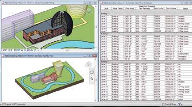 Dedykowany do modelowania informacji o budynku Revit Architecture wspiera projektowanie zrównoważone, ułatwia wykrywanie kolizji a także usprawnia współpracę z inżynierami, podwykonawcami i