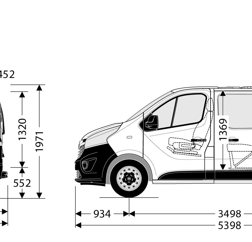 Dopuszczalna masa całkowita (w zależności od wersji): 2 740-2 895 kg Masa