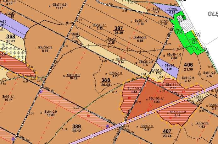 Plan Urządzenia lasu Produkt finalny: Mapa dla leśniczego mapa drzewostanów i cięć rębnych Drzewostan sosnowy w wieku