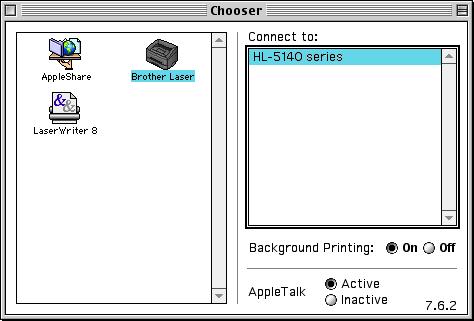 4 Podłącz kabel połączeniowy do komputera Macintosh, a następnie podłącz go do drukarki. Nie należy podłączać kabla do portu klawiatury ani do niezasilanego koncentratora.