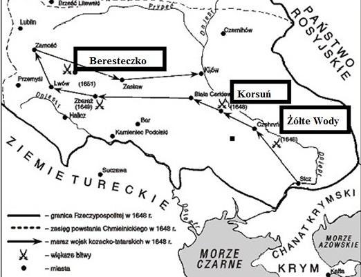 Zadanie 10. (0-4). Jeden punkt za każdy prawidłowy wpis. Wojna chłopska w Niemczech trwała w latach 1534-1536.