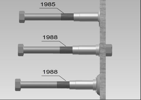 dla kotwy trzpieniowej 1988 GV / FV, kolor: szary; klips dla kotew 1988 A4-50, kolor: biały klips dla kotwy trzpieniowej 1988 A4-80,kolor czarny 2.