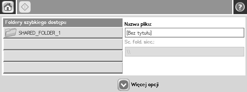 Dotknij przycisku OK. Dotknij opcji Folder sieciowy. Krok 5 Wybierz nazwę folderu, w którym chcesz zapisać dokument.