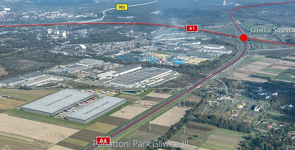 INWESTYCJE LOGISTYCZNE Branża logistyczna idealnie pasuje do Gliwic, miasta na skrzyżowaniu dwóch głównych autostrad A1 i A4.