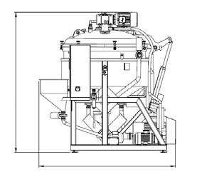 Model 250 500 1000 2000 4000 Сałkowita objętość, l 300 650 1000 2000 4000 Pojemność użyteczna max, l 250 520 800 1600 3200 Moc napędu mieszadła, kw 1.5 2.2 2.2 5.5 7.