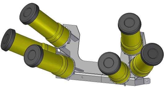 7,62 mm karabin maszynowy UKM-2000C, na którym zamontowano układy celownicze z karabinu UKM-2000P Układ adaptacyjny pozwala na zamontowanie i obsługę karabinu UKM-2000C na ZSMU-1276 A2 Serwonapędy z