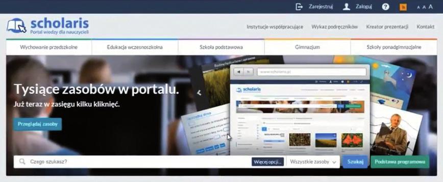 Codziennie dla edukacji 13 PORTAL SCHOLARIS www.scholaris.