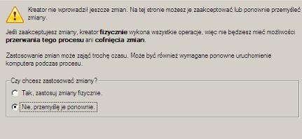 111 Po zakończeniu operacji, system będzie można uruchomić na nowym sprzęcie. Po uruchomieniu system operacyjny Windows rozpocznie ponowną konfigurację urządzeń plug 'n' play.