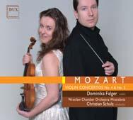 WOLFGANG AMADEUS MOZART Wolfgang Amadeus Mozart: Violin Concertos No. 4 & 5 Violin Concertos: in D major K. 218 in A major K.