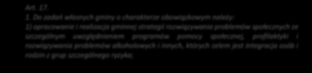 działań, c) sposobu realizacji strategii oraz jej ram finansowych, d) wskaźników realizacji działań. Warto też zauważyć, że analiza ta ma charakter obowiązkowy: Art. 17