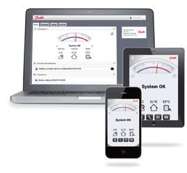 Danfoss OnLine Danfoss Online Zdalna kontrola pracy pompy ciepła zapewni komfort Twojemu Klientowi i Tobie.