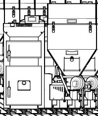 21-tuleja montażowa czujnika temperatury podajnika dla systemu STRAŻAK I; 22- zawóru BVTS systemu STRAŻAK I; 23-króciec montażowy zaworu BVTS