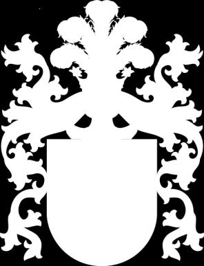 rechten Balken gestümmeltes Kavalierkreuz; Helmschmuck: drei goldene und zwei silberne Straußenfedern.