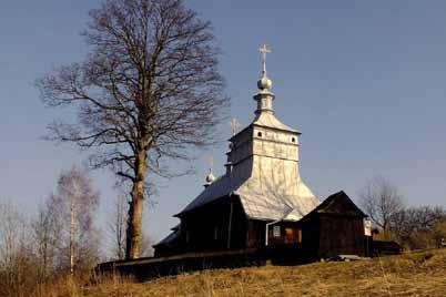 Zdjęcia i materiały historyczne/ szkice Cerkiew św. Michała Archanioła Przysłupie Nr 9 Gmina Uście Gorlickie Cerkiew greckokatolicka św. Michała Archanioła w Przysłupiu powstała w 1756 r.