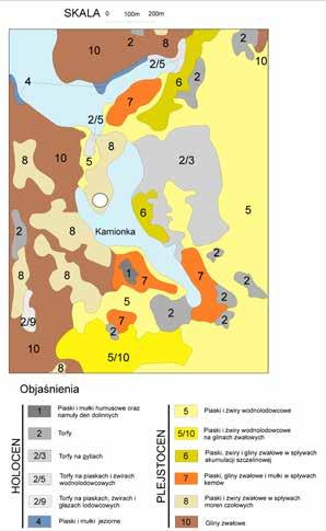 Welc) Ryc. 10. Przekrój geologiczny w Kamionce, st.