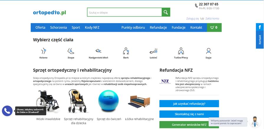 E-commerce Ortopedio.pl 700 aptek współpracujących z Ortopedio.