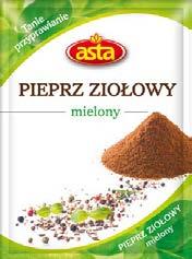 Pieprz czarny mielony Pieprz ziołowy mielony : 15 g