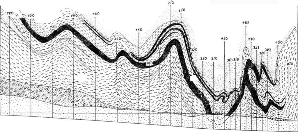 Węgiel brunatny jako podłoże budowlane przykład Zielonej Góry 299 Fig. 2. Blokdiagram Wału Zielonogórskiego; skala i barwy jak na fig. 1 3D graph of Wał Zielonogórski; scale and colours as in Fig.