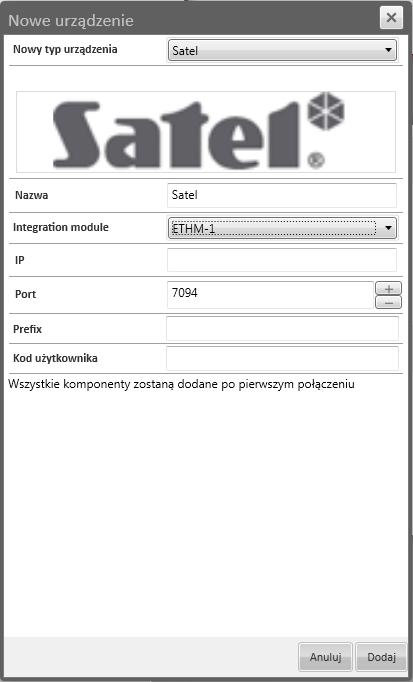 VENO Client 7-T, Server 7-4U - Instrukcja obsługi do wersji 1.2.34 6. DODAWANIE I KONFIGURACJA URZĄDZEŃ Następnie należy wyjść do ekranu z opcją Koniec TS przy pomocy przycisku *.