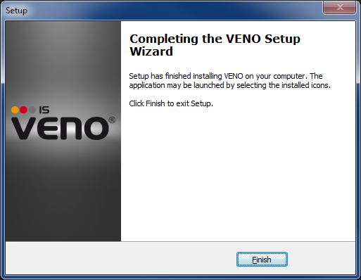 VENO Server 7-4U, Client 7-T-ver. 1.2.34 - User s manual 2. INSTALLATION AND START-UP VENO SOFTWARE The installer will display settings review.