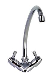 G-MS Ø18 Ø25 Ø25 250 B Kran mieszający z dwoma pokrętłami oraz dwoma przyłączami wody 3/8". Mixing faucet with two handles and two water connections 3/8".