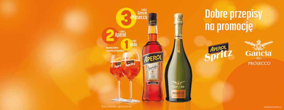 Gancia Prosecco 0,75 L 3 + 1 3 but. Likiery Passoa 0,7 L = 1 but.