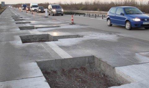 Trwałość Interes RP Próba zatrzymania rozprzestrzeniającego się raka betonu na niemieckiej autostradzie A14.