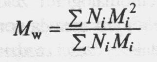 Metody wyznaczania masy molowej Podobnie można zdefiniować także wagowo średnią masę molową M w, przy czym do tego