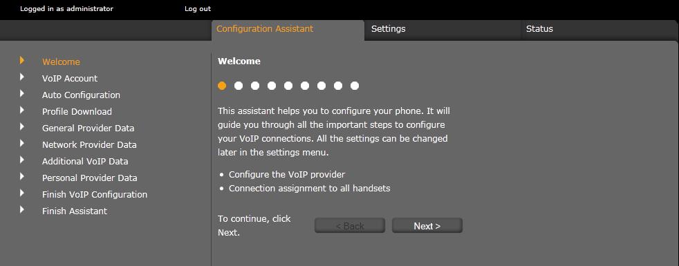 pl / pl / A31008-M2219-S201-1-V919 / web_configurator.fm / 03.08.2011 Konfigurator internetowy konfigurowanie telefonu za pomocą komputera Uruchamianie kreatora konfiguracji Funkcja dostępna tylko w trybie administratora.