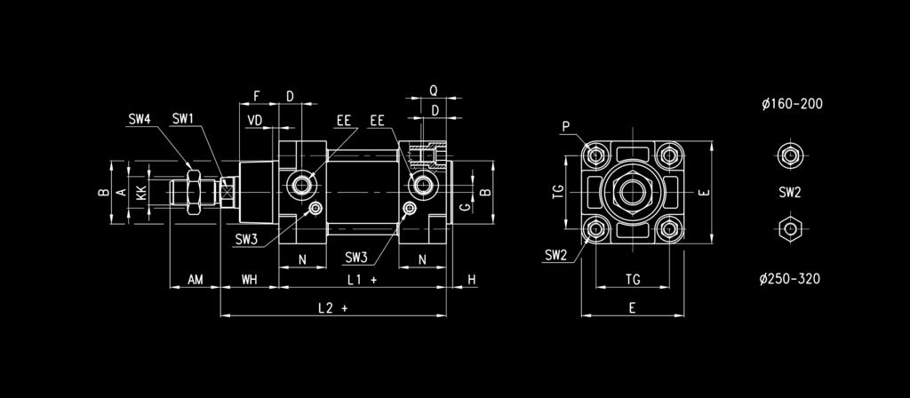 80 260 6 45 M6 26 40 76 36 7 4 55 29/36 200 40 M36x2 75 25 2 63,5 72 6 G3\4 95 80 275 6 45 M6 26 75 26 36 7 4 55 44/42 250 50 M42x2 90 3 2 67 84 0 G 05