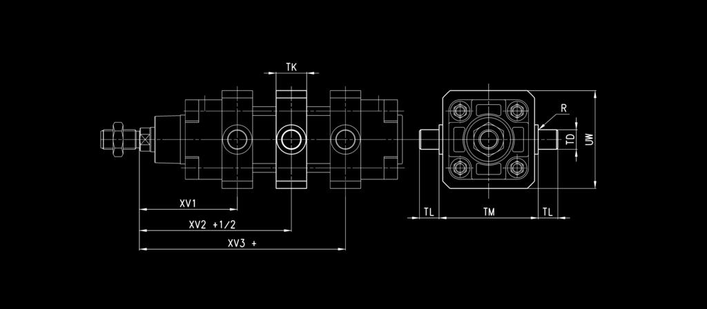 F Ø XV XV2+ /2 XV3+ TM TK TD TL UW R UWAGA 60 45 70 95 200 40 32 32 90 2 200 60 85 20 250 40 32