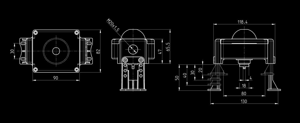 > Siłowniki serii ARP KATALOG > Wydanie 8.7 Skrzynka wyłączników krańcowych, mod.